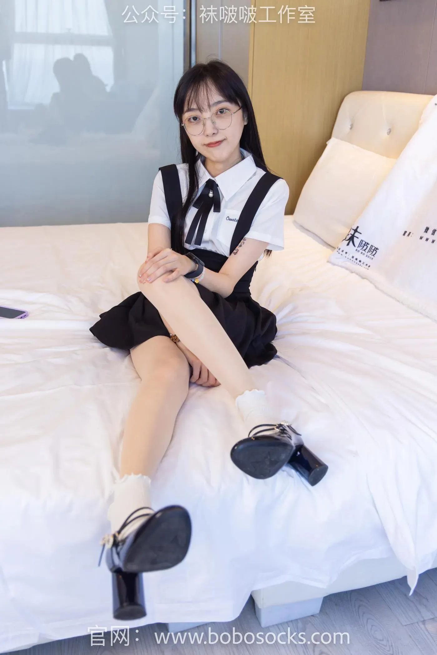 [BoBoSocks袜啵啵]NO.121 稚予-高跟鞋、白棉袜、肉丝 [138P]插图8